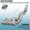 Mandrel bent and fully TIG welded for strength and durability