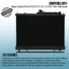 Twin aluminium core will achieve up to 30% greater cooling capability than OEM
