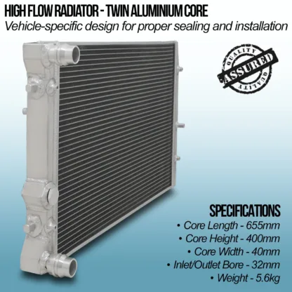 Oversized radiators optimise heat dissipation