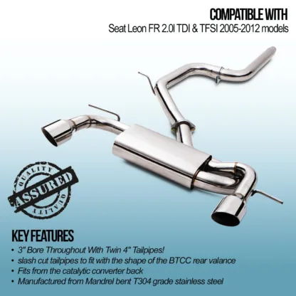 3' Bore Throughout With Twin 4' Tailpipes!
