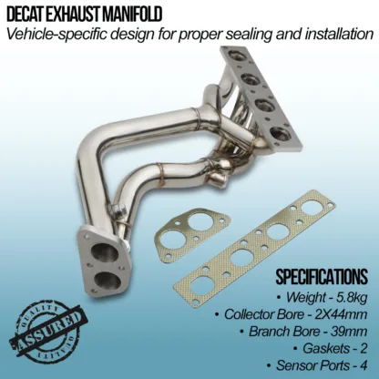 Direct replacement for the original manifolds - both gaskets included