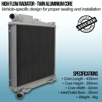 Polished alloy and fully TIG welded for strength and durability