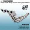 ensuring smooth installation every time. Our manifolds improve the collection of gasses from the cylinder heads
