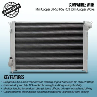 Gravity Performance Radiators are designed in-house & retain OEM mounting points for a smooth installation. With thicker cores