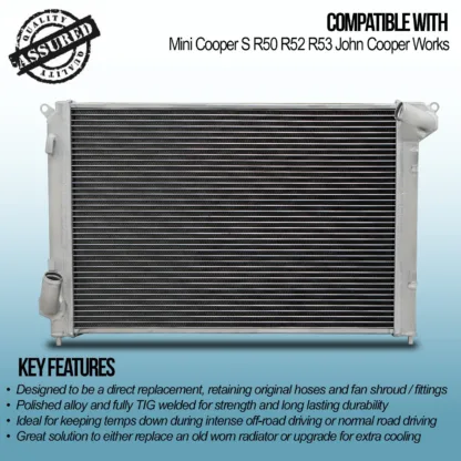 Gravity Performance Radiators are designed in-house & retain OEM mounting points for a smooth installation. With thicker cores