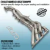 Mandrel bent and fully TIG welded for strength and durability