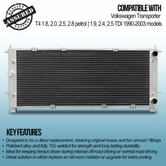 Gravity Performance Radiators are designed in house & retain OEM mounting points for a smooth installation. With thicker cores