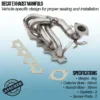 Mandrel bent and fully TIG welded for strength and durability.