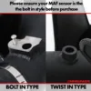 Please note: Please ensure your MAF sensor is the the bolt in style before purchase