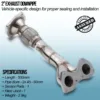 Mandrel bent and fully TIG welded for strength and durability
