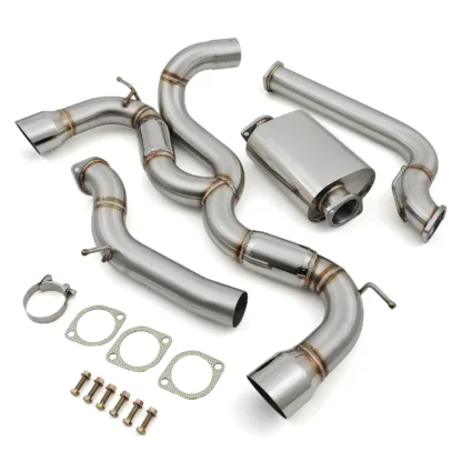 3' bore throughout with twin 4' tailpipes