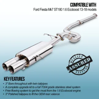 3' Bore throughout with twin tailpipes