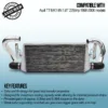 Tube and fin design for good heat transfer properties with low weight and low pressure drop across its core.