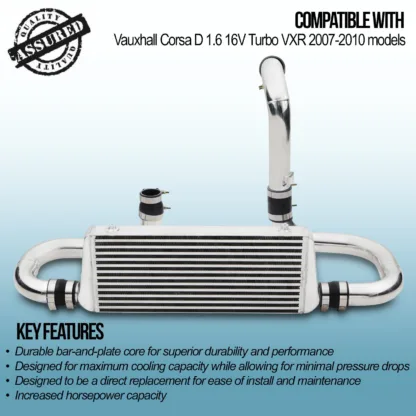 Aluminium bar and plate design intercooler core