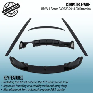 Gravity Performance aero kits will enhance the overall look of your 4 Series's appearance while improving your car's aerodynamics. Our Gravity Performance aero kits are perfect for those looking to enhance your vehicle's style and performance.