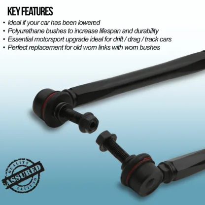 allowing greater geometric adjustment than the OEM arm and helping you achieve the perfect set up for track or road use.