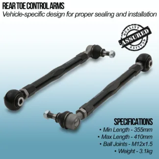 Adjustable suspension control arm kit designed to directly replace the standard units