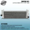 Tube and fin design for good heat transfer properties with low weight and low pressure drop across its core.