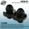 Gravity Performance oil cooler fittings feature high quality construction with secure AN-10 fittings to allow greater freedom with aftermarket oil coolers.