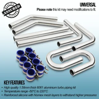 Gravity Performance Boost Pipes are performance focused to provide increased airflow and more efficient air cooling and are all extensively developed to reduce weight whilst accommodating higher boost pressures.