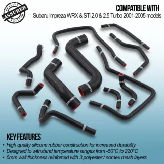 High quality silicone rubber construction for ease of install and increased durability