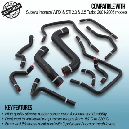 High quality silicone rubber construction for ease of install and increased durability