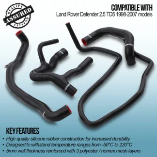 High quality silicone rubber construction for increased durability and ease of install