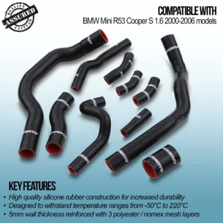 SIlicone rubber construction for long lasting durability but still flexible for ease of install