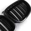 Gloss black finish to complement your BMW's paintwork