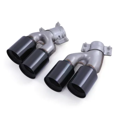 Supplied with gloss black quad exhaust tailpipes