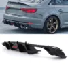 Gravity Performance rear diffusers are specifically designed to improve your Audi’s aesthetics with distinctive styling. Our rear diffusers complement your Audi’s other styling elements and pair well with our range of splitters and side skirts.