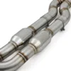 Free flowing system to get the most from the 6 cylinder twin turbo Engine