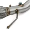 Built in flexi joint helps reduce strain on your exhaust