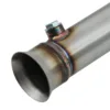 Built in flexi joint helps reduce strain on your exhaust